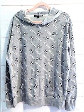 Vintage Opening Credits Allover Panda W/ PHO 🍜 🐼  Pullover Hoodie Size XXL